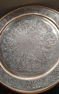 تابلوی مسی کنده کاری تمام صفحه بر جسته