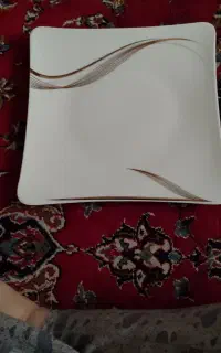 بشقاب پلو خوری چهار گوش مناسب رستوران