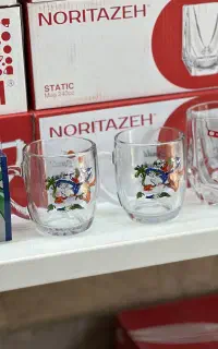 لیوان طرح دار چای خوری تکی کلی