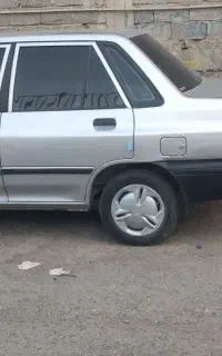 پراید نقره ای مدل ۹۰ دوگانه کارخانه