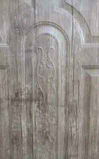 درب چوب دو لنگه با چهارچوب و یراق