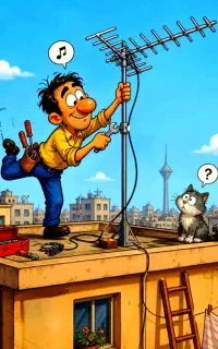 نصب آنتن و تنظیم شبکه های تلویزیونی