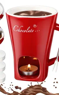 ماگ وارمردار فانتزی وارداتی همراه چنگال