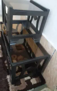 میز عسلی چوبی کوچک وبزرگ