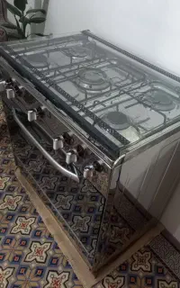 اجاق‌گاز طرح فر تمام استیل درحدنو