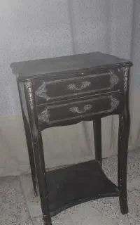 میز تلفن چوبی