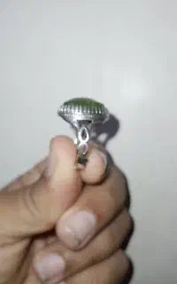 انگشترنقره باسنگ زبرجداصل پاکستان