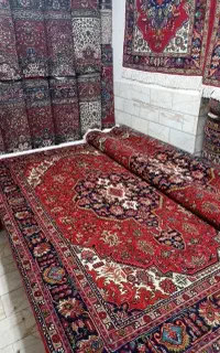 جفت شیش متری دستباف به هم چسبیده اصل قبابناب سالم