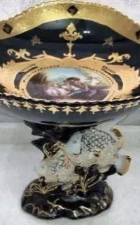 ظروف لیلی مجنون سرمه ای آنتیک قدیمی