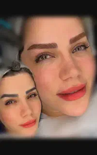 فیبروز و کاور ابرو های قدیمی تیره قرمز بدون ریمو