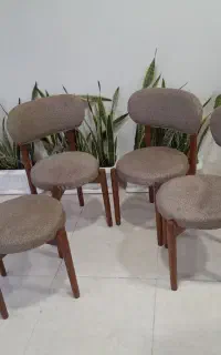 ۴ عدد صندلی نو میز ناهارخوری بدون میز