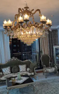 لوستر ۱۶شاخه برنجی