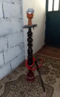 قلیان تنه چوب چهار ساله تم دار  دوسیب