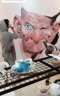 ورکشاپ تخصصی نقاشی دیواری با اجرای زنده در بوتیک
