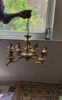 لوستر قدیمی آب طلا