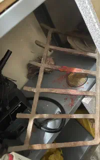 چهارپایه هیزم شومینه چدنی باچندتاهیزم