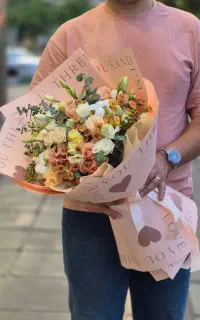 دسته گل سالگرد ازدواج کد ۱۶۰۱ گلاریس