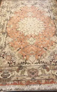 فرش چله ابریشم طرح بنام ۶ متری
