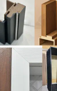 چهارچوب فرانسوی فلزی ام دی اف 156کاور pvc