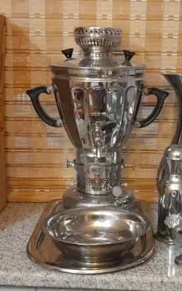ست کامل سماور استیل کاملا نو