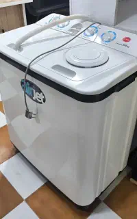 لباسشویی  دوقلو ۹ کیلویی مشابه نو یک ماه کارکرده
