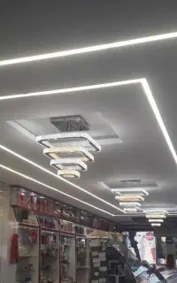 برقکاری ساختمان،نصب لوستر ،لاین نوری