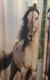 دوقطعه پرده کتان ترک