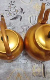 قوری کتری روحی طلایی