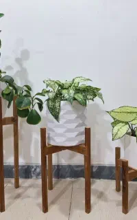 .پـایه گلــدان چوبـی.