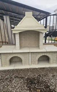 باربیکیو بزرگ ساخته از سنگ مصنوعی درچندتنوع متفاوت