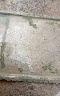 سینی مسی وگلاب پاش قلمکاری شده