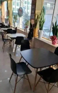 میز و صندلی ناهار خوری چوب راش مدل فایبر