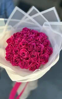 دسته گل و باکس گل روبانی دست ساز