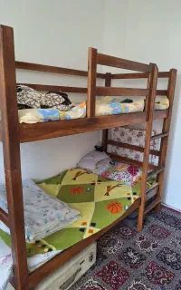 تخت دو نفره چوب روس دست ساز