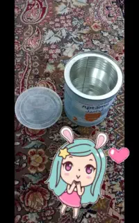 قوطی خالی شیرخشک ودبه خالی ماست برای استفادکارهنری