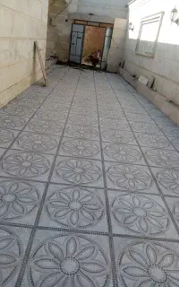 کاشیکاری ونمای ساده ودیوار چی
