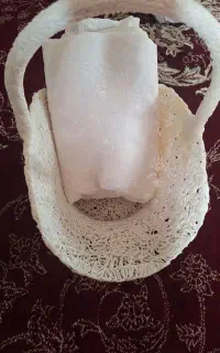 چادرعروس وسبدسفید