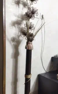 گل طلایی پایه فلزی