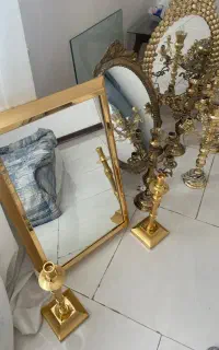 ۳ عدد اینه شمعدان قدیمی