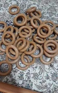 ۴۰ گیره پرده حلقه ای کاملا سالم