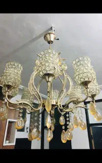 لوستر ۸شاخه کریستالی