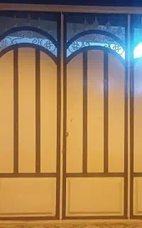 درب حیاط سه لنگه ۲.۵۰در ۲.۵۰ بدون پوسیدگی