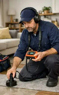 نشت یابی تخصصی آب با دستگاه صوتی وتصویری  با ترمیم