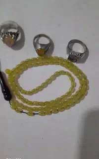 تسبیح.انگشتر نقروساده