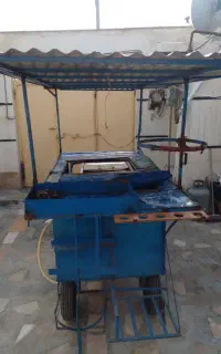 گاری سیب زمینی پز همراه با فر کبابی