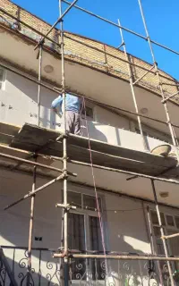 کاشی کاری،نما و سیمان کاری و نرمه