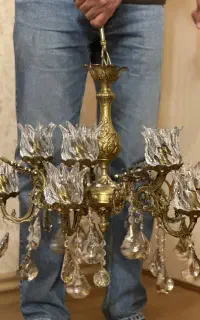 لوستر برنز اصل ده شاخه