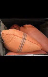 فروش کاه گونی کرده آماده بارگیری