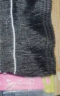 نوار ریشه ای ابریشمی مشکی