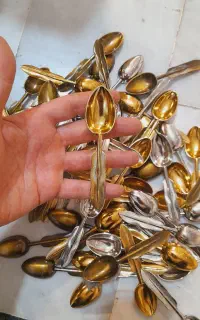 قاشق ادویه فلزی پر اک